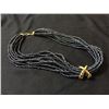 Image 2 : Designer Black Seed Pearl Torsade Necklace