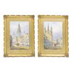 Image 1 : (2) E NEVIL (19TH C.) LOUVEN & ANTWERP WATERCOLORS