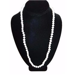 25" Strand Natural White Freshwater Pearl Necklace