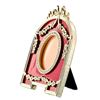 Image 2 : Red Enameled Semicircular Russian Royal Picture Frame