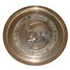 Image 1 : President John F Kennedy Profile Commemorative Brass Plate Plaque