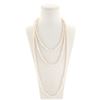 Image 1 : Designer White Fresh Water Pearl Strand Necklace