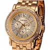 Image 1 : Lady's Gold & Crystal Quartz Bracelet Watch