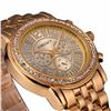 Image 2 : Lady's Gold & Crystal Quartz Bracelet Watch