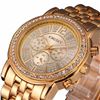 Image 3 : Lady's Gold & Crystal Quartz Bracelet Watch