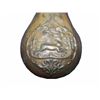 Image 2 : Antique Ornate Embossed Victorian Brass Gun Or Black Powder Flask Container