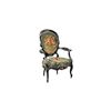 Image 1 : American Rococo Carved and Ebonized Armchair