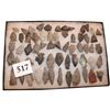 Image 1 : Frame With 60 Flint Points
