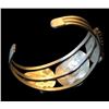 Image 2 : Russian Silvered Turquoise Pewter Cuff Bracelet
