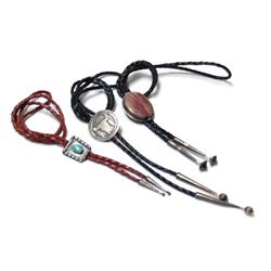 3 Native American Bolo Ties