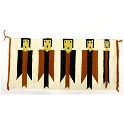 Native American Navajo Yei Textile Rug
