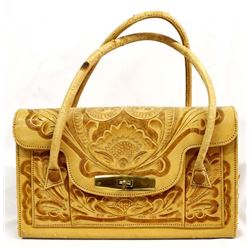 Like New, Mexican Hand Tooled Leather Purse