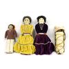 Image 1 : 4 Vintage Native American Cloth Dolls