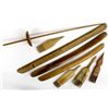 Image 1 : 8 Native American Navajo Carved Wood Weaving Tools