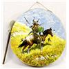 Image 1 : Native American Hand Painted Hide Drum