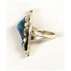 Image 2 : Vintage Navajo Sterling Kingman Turquoise Ring