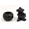 Image 1 : Santa Clara Miniature Pottery Mudhead and Bowl