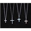 Image 1 : 4 Native American Zuni Cross Pendant Necklaces