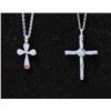 Image 2 : 4 Native American Zuni Cross Pendant Necklaces