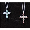 Image 3 : 4 Native American Zuni Cross Pendant Necklaces