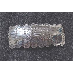 Navajo Sterling Barrette by Blackfoot