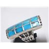 Image 2 : Navajo Sterling & Inlay Turquoise Ring, Size 7.5