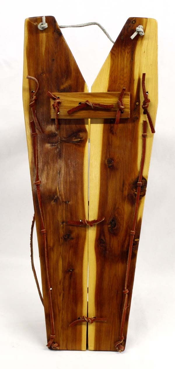 Native American Navajo Cedar Wood Cradle Board