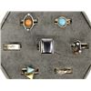 Image 1 : 7 Sterling Silver Rings, Some Native American