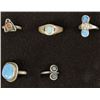 Image 2 : 9 Sterling Silver Rings, Some Native American