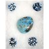 Image 1 : 5 Turquoise Cabochons