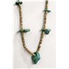 Image 1 : 1950's Navajo Natural Turquoise Nugget Necklace