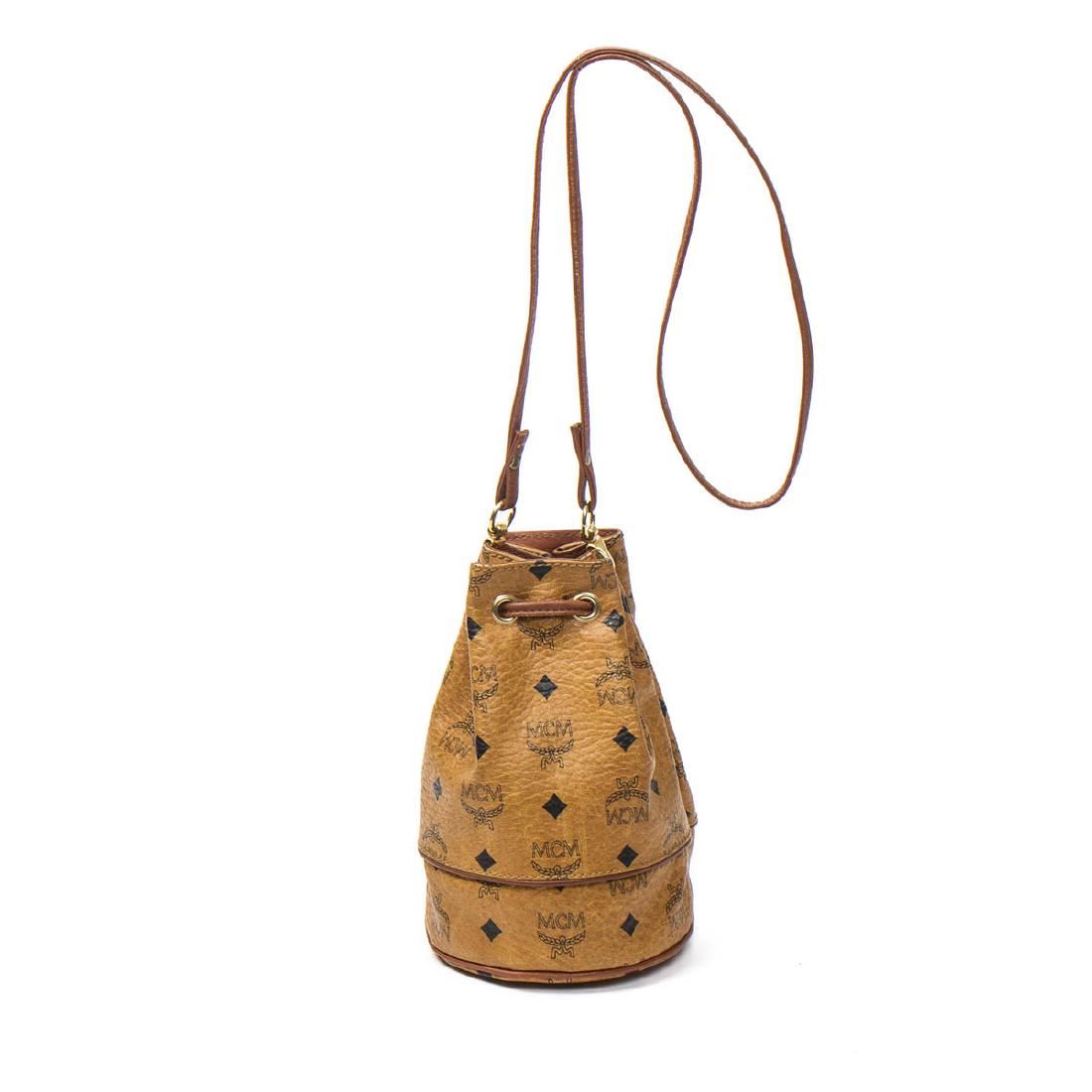 mcm mini drawstring bag
