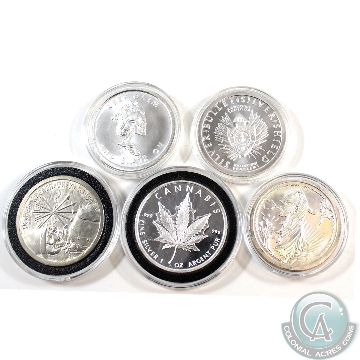 Silver Shield Silver Rounds 2012-2014 Silver Bullet Silver Shield 1oz .999 Fine Silver Rounds in ...