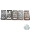 Image 1 : Lot of 5x 1oz JM .999 Fine Silver Bars (may be toned and/or scratched). 5pcs (TAX Exempt)