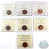 1941-1948 Canada 1-cent ICCS Certified Collection. You will receive 1941 MS-62 Red/Brown, 1942 MS-64