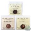 1955-1959 Canada 1-cent ICCS Certified PL-65 Collection. You will receive 1955 SF Red/Brown, 1956 He