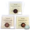 Image 2 : 1955-1959 Canada 1-cent ICCS Certified PL-65 Collection. You will receive 1955 SF Red/Brown, 1956 He