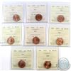 1967-1977 Canada 1-cent ICCS Certified MS-65 Red Collection. You will receive 1967, 1971, 1972, 1973