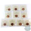Image 2 : 1977-2005 Canada 1-cent ICCS Certified MS-65 Red Collection. You will receive 1977, 1981, 1982, 1983