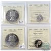 1961-1965 Canada ICCS Collection. You will receive 1961 Canada $1 PL-64 , 1963 10-cent PL-66, 1964 C