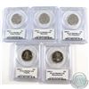 Image 1 : Lot of 5x 2000 USA Statehood Quarters PCGS Certified PR-69. 5pcs