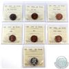 Image 1 : 1955-1959 Canada ICCS Certified Lot. You will receive the following; 1955 1-cent SF PL-62 Trace Red,