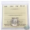 Image 1 : 10-cent 1941 ICCS Certified MS-63