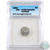 Image 1 : 5-cent 1892 Triple Punched 9; Damaged; Cleaned ICG Certified VF-35