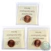 Image 2 : 1977, 1991, 1997 Canada 1-cent ICCS Certified MS-66 Red. 3pcs.