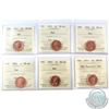 Image 1 : 2001-2012 Canada 1-cent ICCS Certified MS-66 Red. You will receive the following dates, 2001, 2003, 