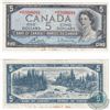 Image 1 : BC-39cA 1954 Canada $5 Replacement Note.