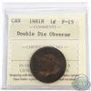 Image 1 : 1881H Canada Double Die Obverse 1-cent ICCS Certified F-15