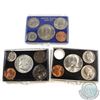 Image 1 : Estate Lot of USA 5-coin Year Sets (Half Dollar to Cent) in Hard Plastic Holders. You will receive 1
