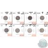 Image 1 : Lot of 1870-1907 Canada 5-cent AG to VF-EF (coins have various impairments). 8pcs